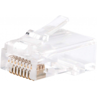 Cable Matters 100 Pack Pass Through RJ45 Modular Plugs for Solid or Stranded UTP Cable